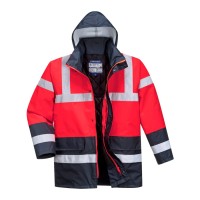 PARKA IMPERMEÁVEL VERMELHO/AZUL ESCURO S466